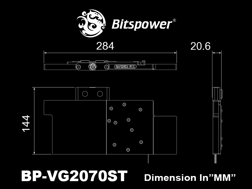 Bitspower Brizo VGA Water Block for ASUS ROG Strix GeForce RTX 2070