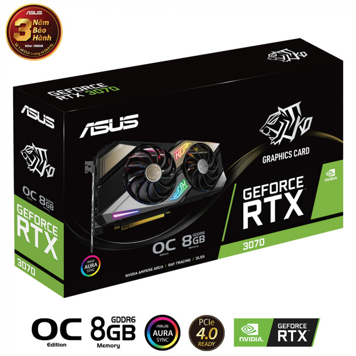 VGA Asus KO GeForce RTX™ 3070 OC Edition 8GB GDDR6 