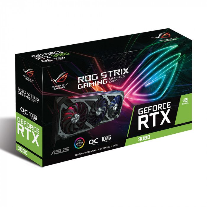 VGA Asus ROG Strix GeForce RTX™ 3080 V2 OC Edition 10GB GDDR6X 