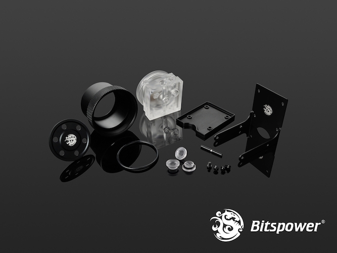 Bitspower Combo D5 (Acrylic TOP S + MOD Kit V2 Matt Black)