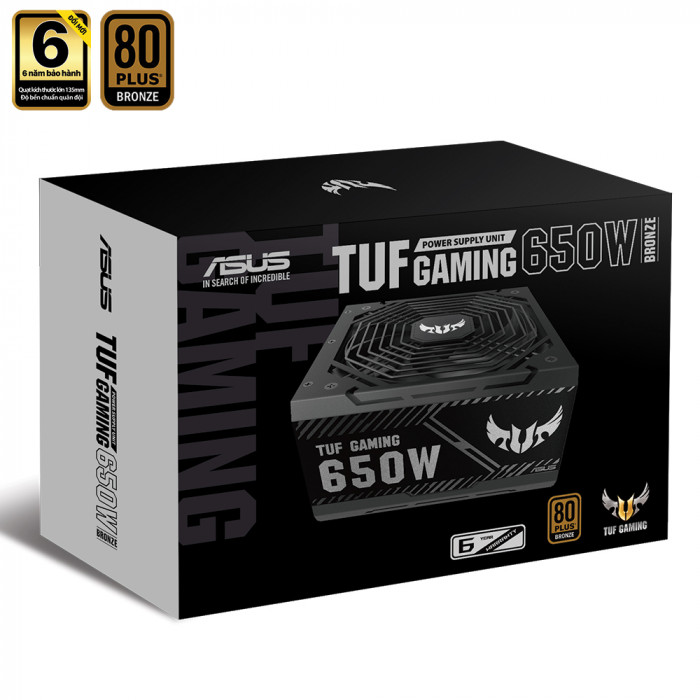 PSU Asus TUF Gaming 650W 80 Plus Bronze - Đen