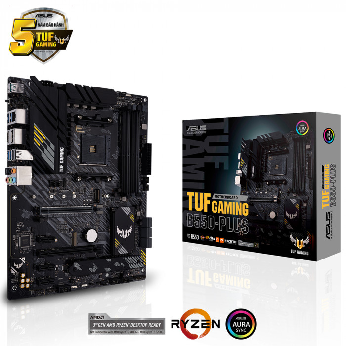 Mainboard Asus TUF Gaming B550-PLUS Black