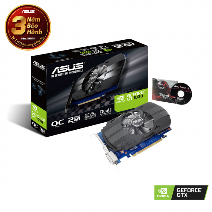 VGA Asus PHOENIX GeForce® GT 1030 OC edition 2GB GDDR5 