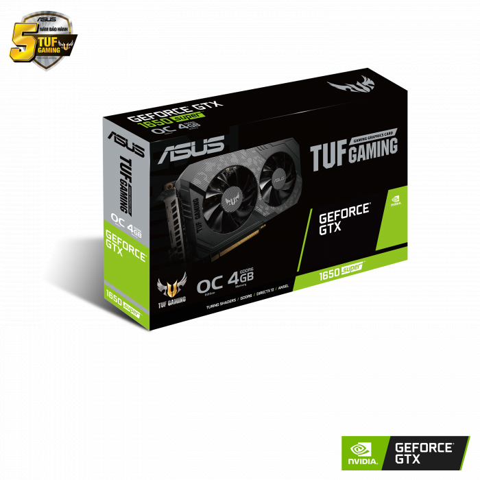 VGA Asus TUF Gaming GeForce® GTX 1650 SUPER™ OC Edition 4GB 