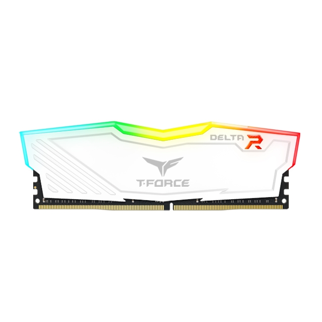 RAM TeamGroup T-FORCE Delta RGB 16GB (2 x 8GB) DDR4 Bus 3000MHz White