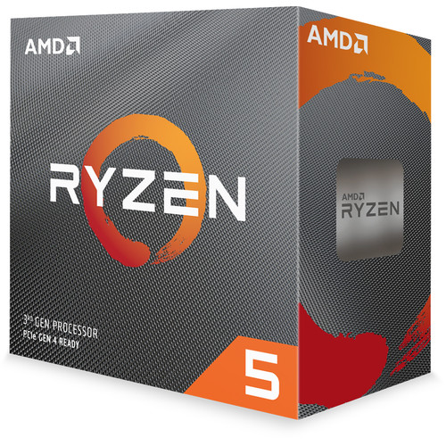 CPU AMD Ryzen 5 3600 (3.6GHz turbo up to 4.2GHz, 6 nhân 12 luồng, 35MB Cache, 65W) - Socket AMD AM4