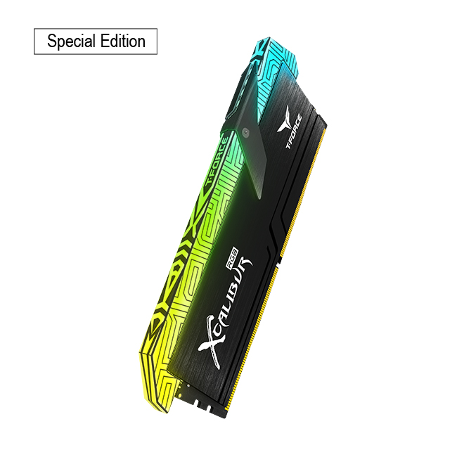 RAM TeamGroup XCALIBUR RGB 16GB (2 x 8GB) DDR4 Bus 3600MHz - Đen 