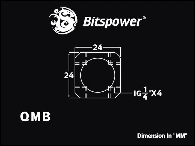 Bitspower Q-Block (True Brass)