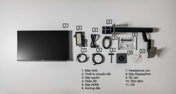 Màn Hình LG QHD 27 inch IPS sRGB over 99% HDR USB Type-C™ Ergo stand 27QN880-B
