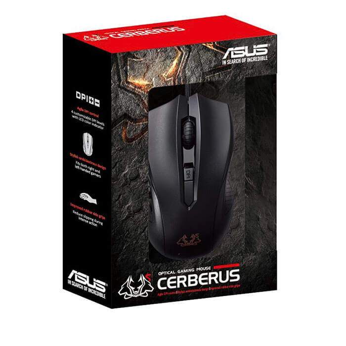 ASUS Cerberus Ambidextrous Wired 6-Button Optical