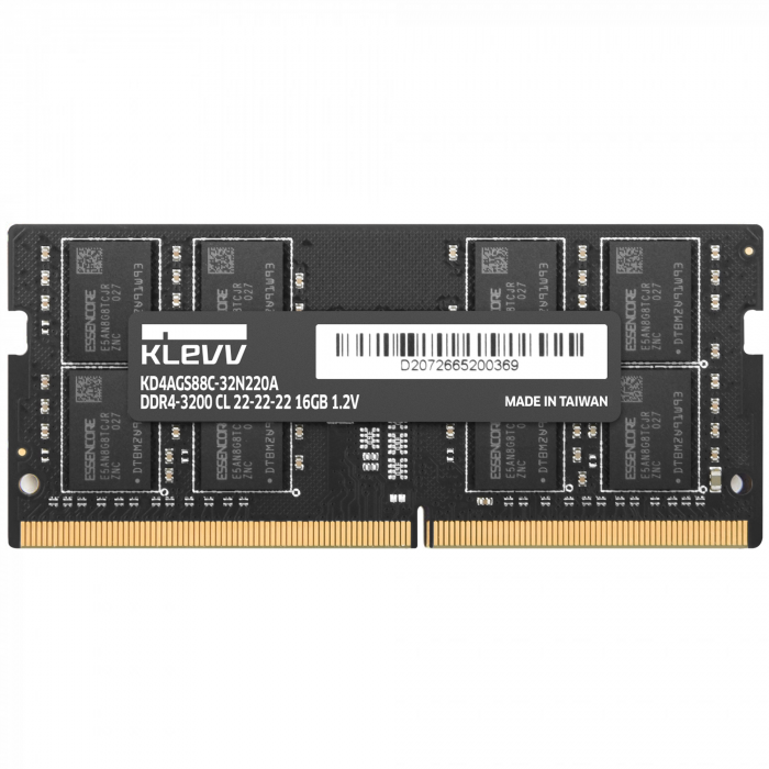 Ram Laptop Klevv Standard SO-DIMM 16GB (1*16GB) DDR4 Bus 3200 C22