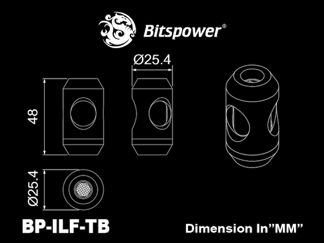 Bitspower True Brass In-Line Filter