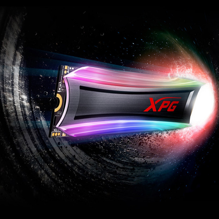 Ổ cứng SSD Adata XPG SPECTRIX S40G RGB 256GB  PCIe NVMe 3x4 Đọc 3500MB/s 3000MB/s  (AS40G-256GT-C)