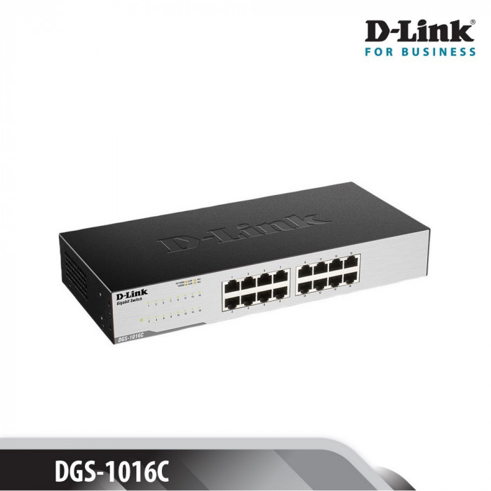 Giga Switch D-Link 16 cổng 10/100/1000M RJ45 - (DGS-1016C)