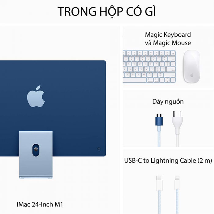 iMac 2021 24 inch 4K (Apple M1/8GB/512GB/8 CPU/8 GPU) - Silver