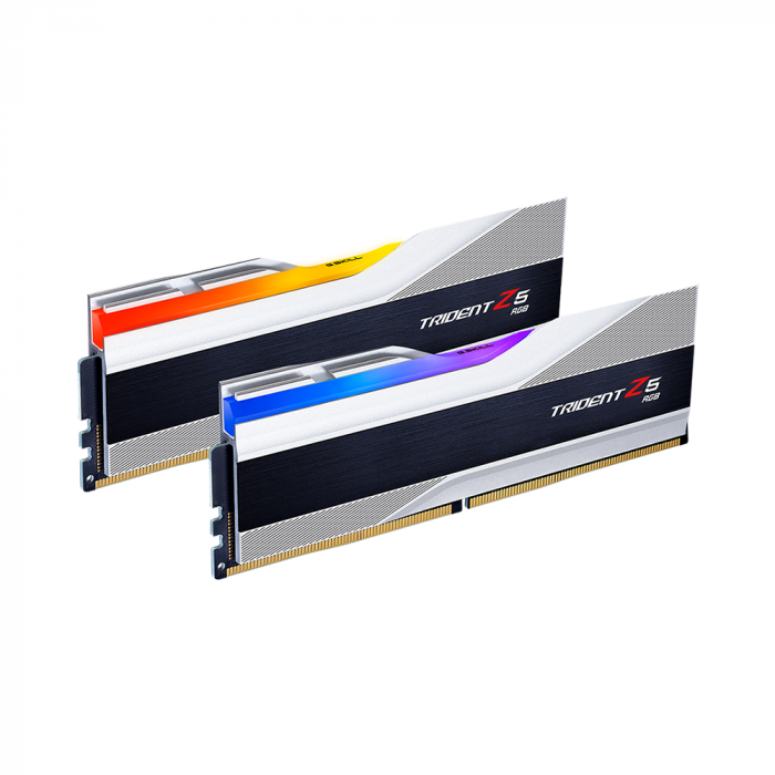 Ram G.SKILL Trident Z5 RGB 64GB (2x32GB/DDR5/6000MHz/CL30/Silver)