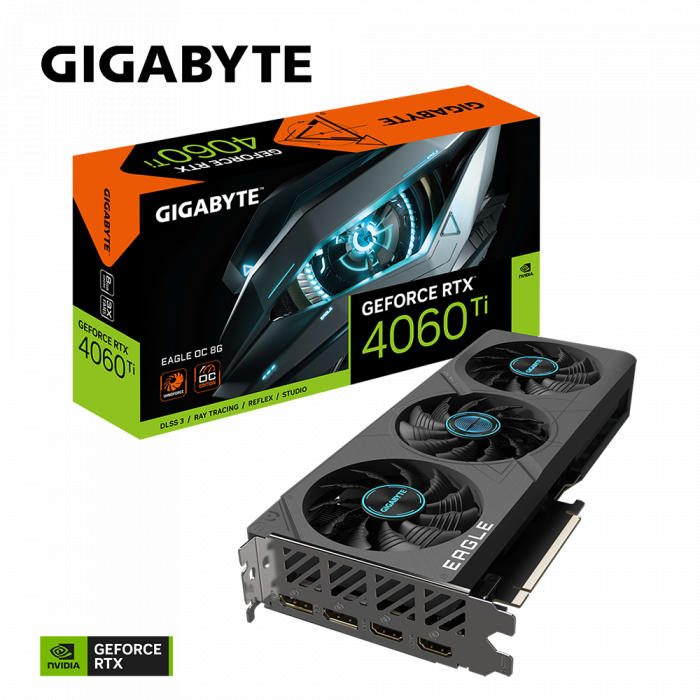 VGA GIGABYTE GeForce RTX 4060 Ti EAGLE OC 8G