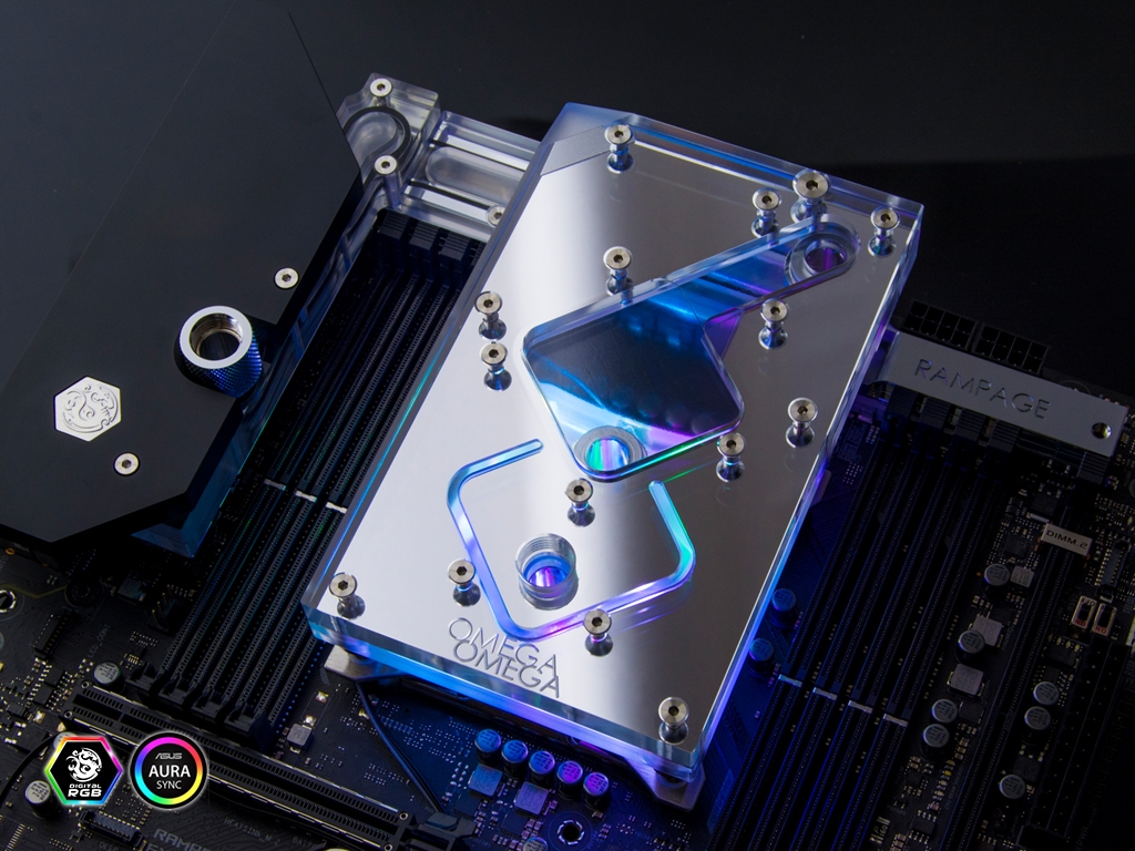 Bitspower Full Covered Water Block for ROG Rampage VI Extreme Encore & Omega