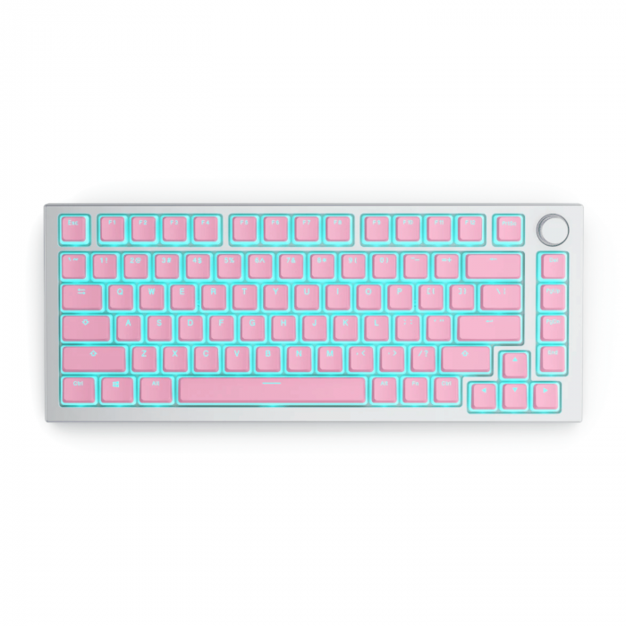 Keycap Glorious Aura Keycaps v2 - Pixel Pink (145 pcs)