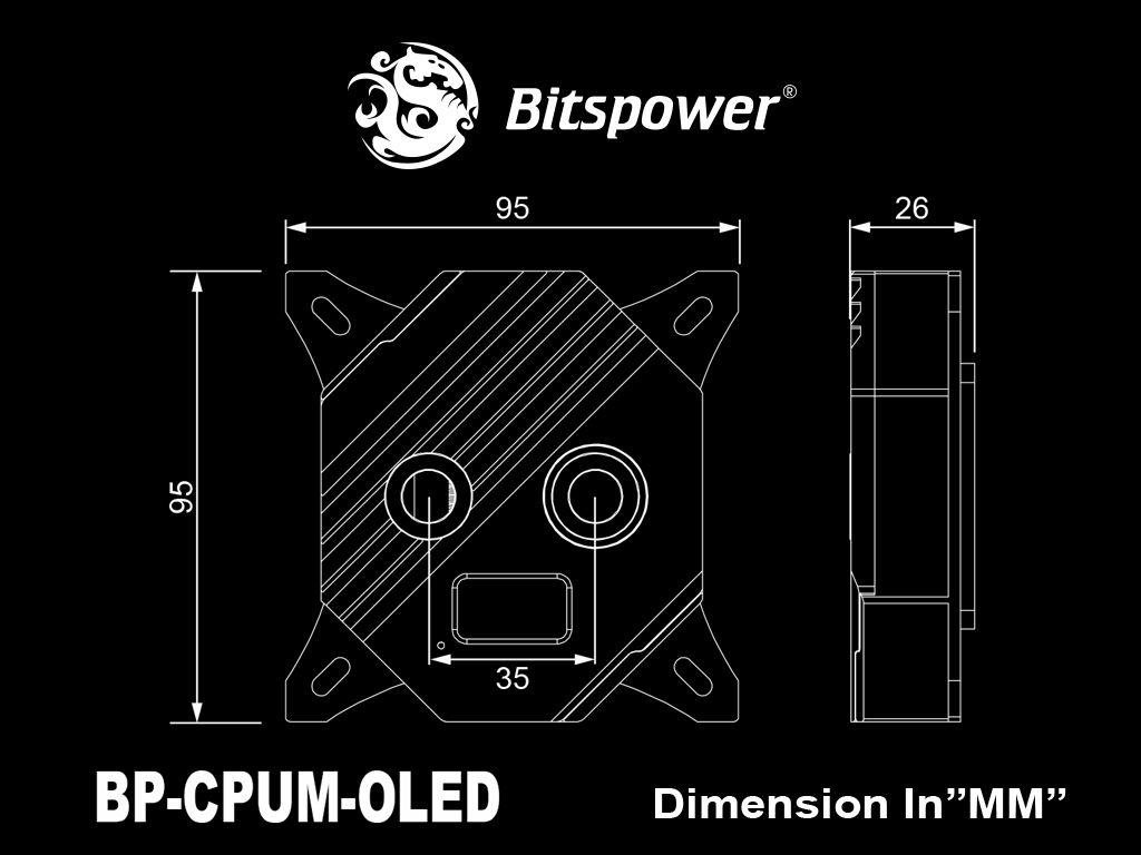 Bitspower Block CPU Summit M (OLED)