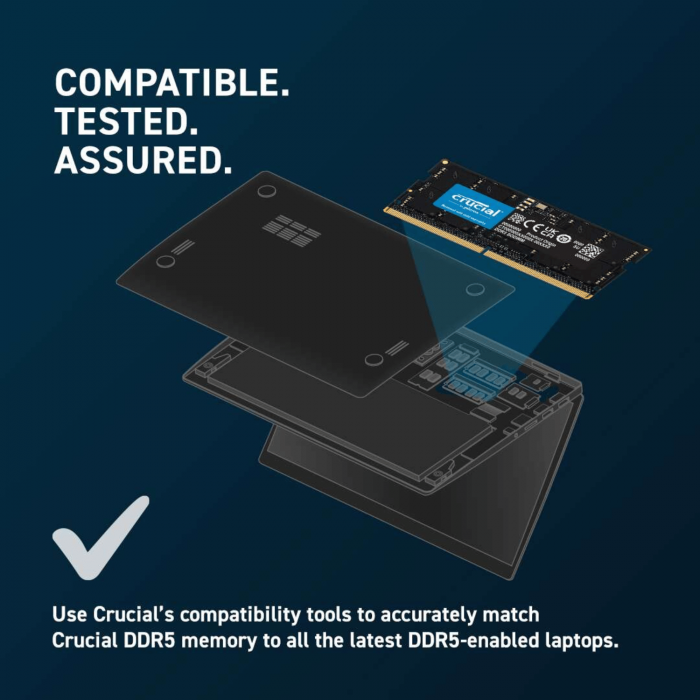 RAM Laptop Crucial 8GB (1x8GB/DDR5/5600Mhz/SODIMM/CL46)