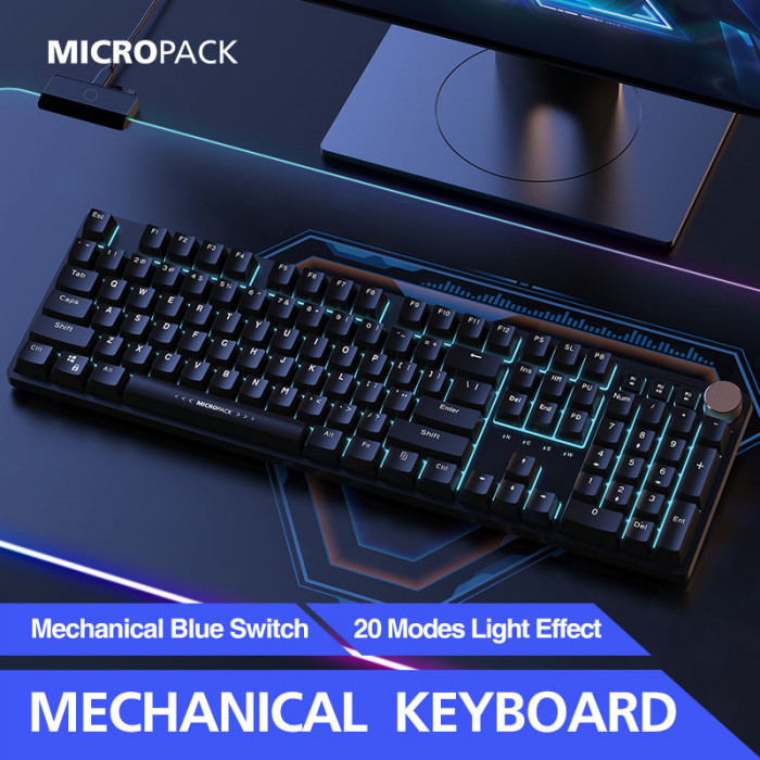 Bàn phím Gaming Micropack GK-30M Wired Mechanical Backlit