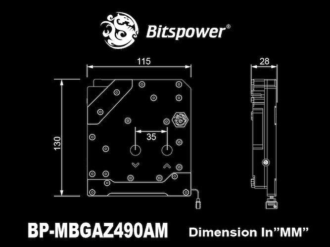 Bitspower Mono Block for Gigabyte Z490 AORUS MASTER 