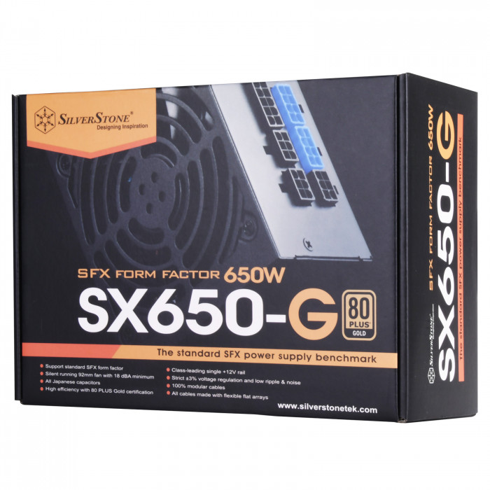 PSU SilverStone SFX 80 Plus Gold 650w v1.1 (SX650-G)