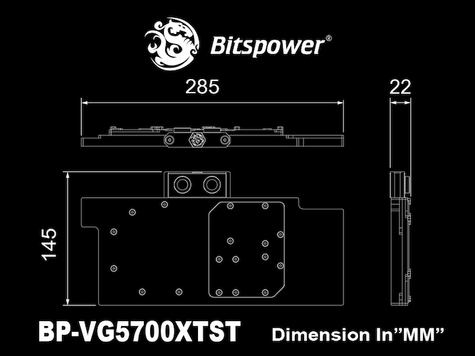 Bitspower Brizo VGA Water Block for ASUS ROG Strix Radeon RX 5700 XT